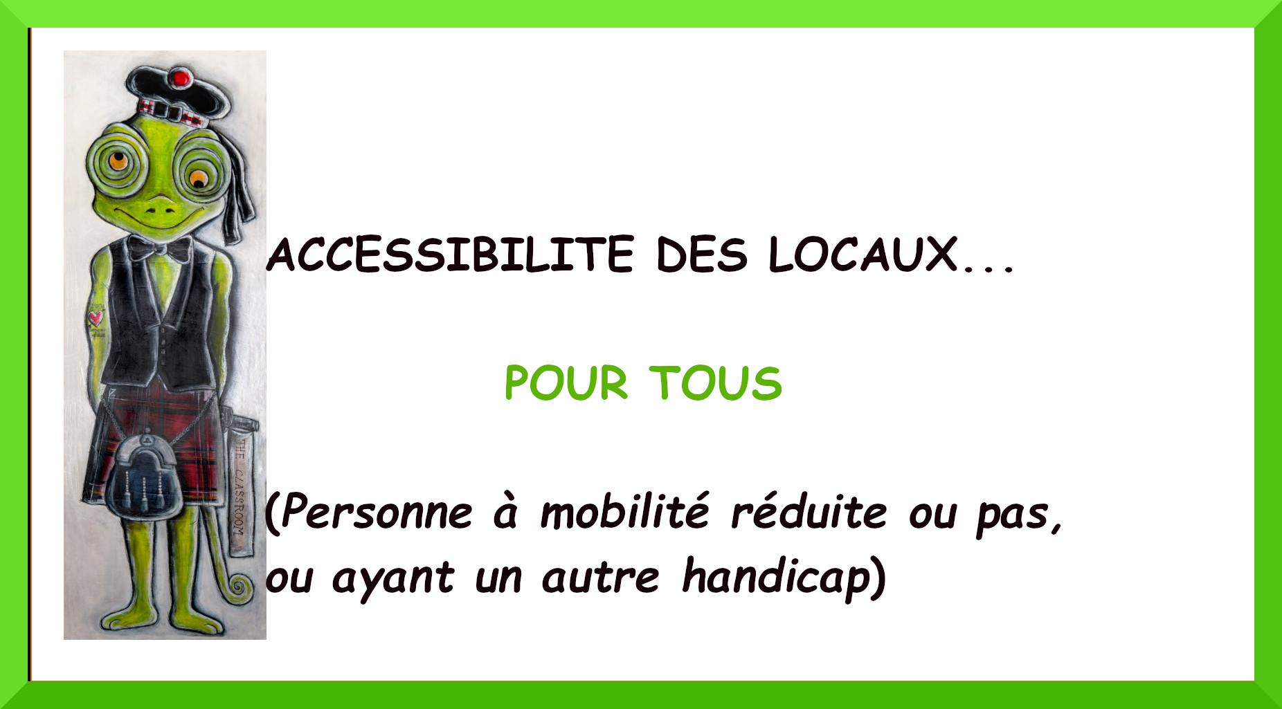 PLAN et ACCESSIBILITE du Chameleon's English Lab