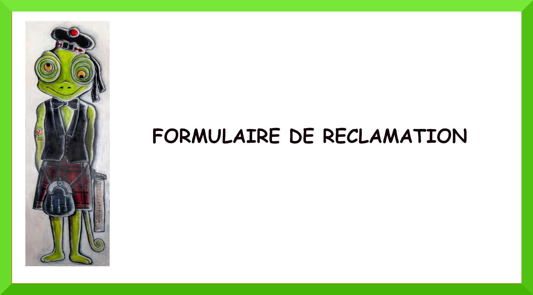 Formulaire de Réclamation