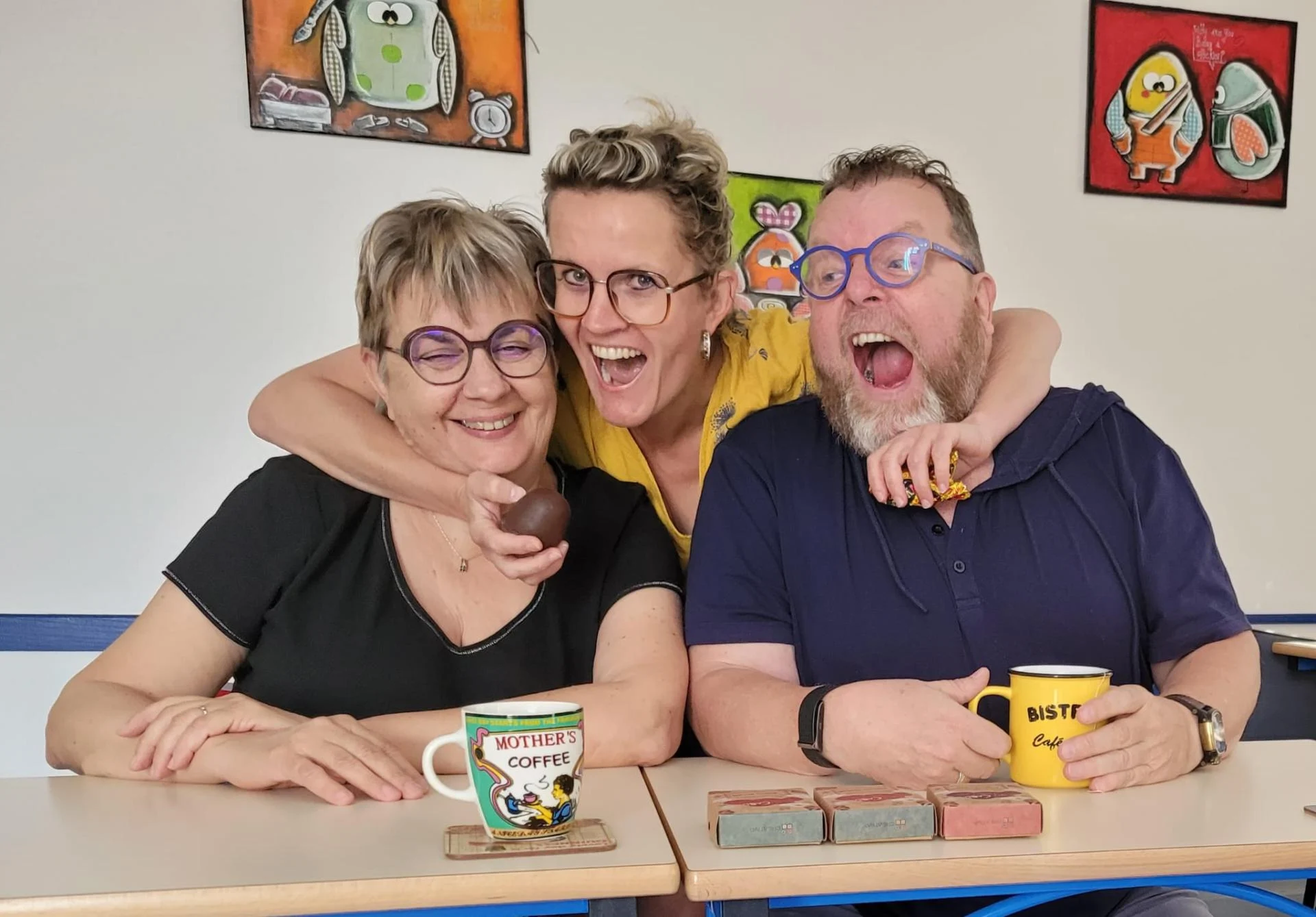 Photo avec bebert et patricia