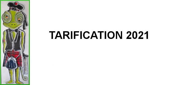 Tarification 2021